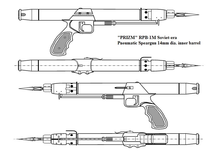 Russian РПБ-1М pneumatic speargun
