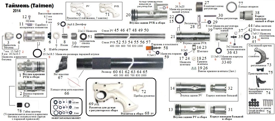 Taimen parts nos. assembly & seals 2014 R.jpg