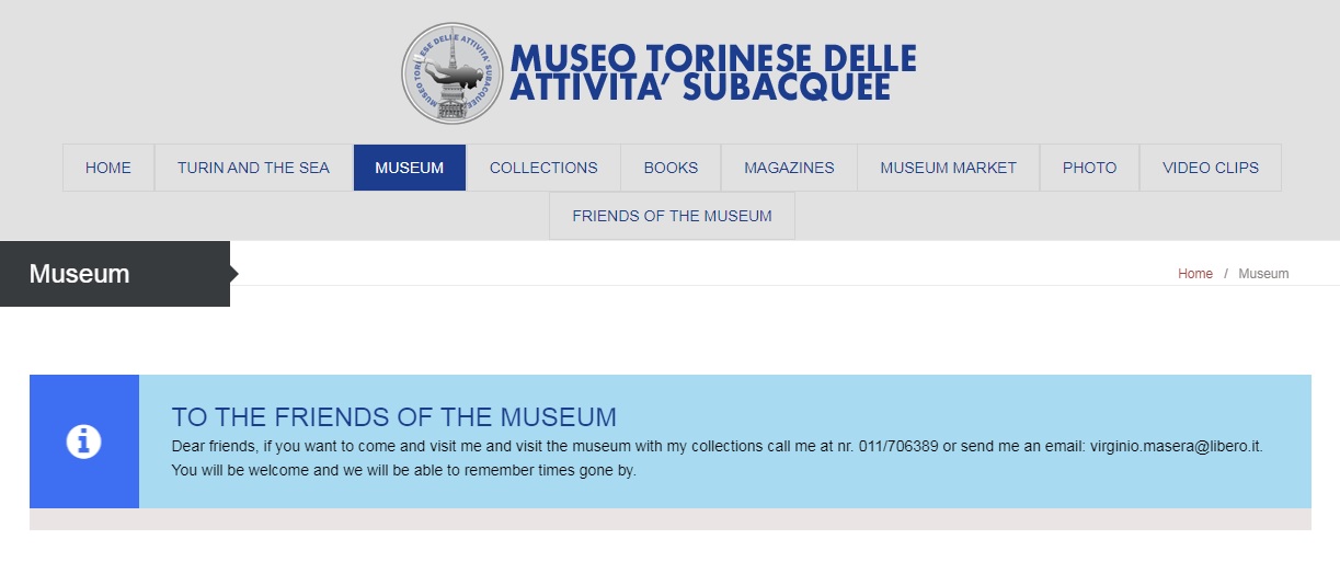 Underwater Activity Museum Turin