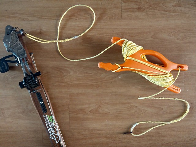 Float Line with Winder for Boating, Towing a Float or Buoy While  Spearfishing Snorkeling and Scuba 100 ft