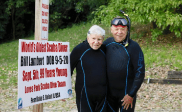 99-Year-Old Diver Sets Record